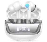 Auriculares Inalambricos Bluetooth, In-Ear Auriculares Bluetooth 5.4 con 4 ENC Cancelacion Ruido HD Mic, 45H Estéreo HiFi Cascos Inalambricos Running IP7 Impermeable/Pantalla LED/Carga Rápida Tipo-C