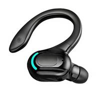 Auriculares inalámbricos Bluetooth mono, batería de 20 horas, kit manos libres profesional V5.2 con micrófono con cancelación de ruido para iPhone, Android, PC, oficina, conducción, deportes, auricula