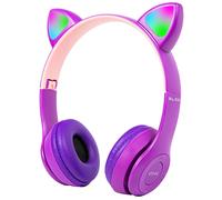 Auriculares Inalámbricos Bluetooth5.0 con Orejas de Gato RGB (Rosa/Violeta) - BLOW