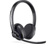 Auriculares inalámbricos Clase 1 V5.1 Bluetooth con CVC8.0 Dual Micrófono Cancelación de Ruido Auriculares inalámbricos para teléfono móvil, PC, Equipos, Zoom Home Office, 30 horas + tiempo de
