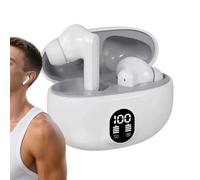 Auriculares inalámbricos cómodos auriculares portátiles recargables | Inalámbrico confort in-ear Buds para mujeres adultos trabajo gimnasio natación senderismo deportes streaming en vivo