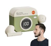Auriculares inalámbricos, compactos, inalámbricos, semiintraurales, con cancelación de ruido, funda de carga de batería de larga duración para adultos, teléfonos, juegos, hogar, viajes, mujeres y