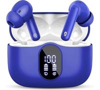 Auriculares Inalámbricos con APP personalización, Bluetooth 5.4 con HD Micrófono HiFi Estéreo Pantalla LED, Reducción de Ruido, 14.2 mm Controlador dinámico, IP7 Impermeable 40H Cascos Inalambricos