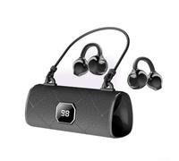 Auriculares inalámbricos con clip AI Clear Calls Touch Control Auriculares ligeros de larga duración de la batería para llamadas telefónicas de oficina Rosa (negro)