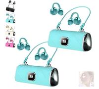 Auriculares Inalámbricos con Clip De Moda, Cómodos Y Tipo Bolso for Mujer. Nuevos Auriculares con Clip X22, Resistencia Al Agua Ipx5, Bluetooth 5.4 for Mujeres, Orejas Pequeñas(Blue*2)