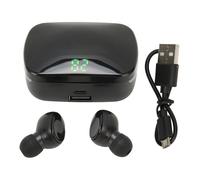Auriculares inalámbricos con control táctil, auriculares Bluetooth 5.3 totalmente inalámbricos con micrófono incorporado y estuche de carga LED