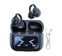 Auriculares inalámbricos con pantalla, auriculares con pantalla táctil | Clip inalámbrico inteligente en auriculares | TRADUCCIÓN DE BUSCOS CANCULTURA DE RAZÓN EN TURPU SPITURA EN DEPORTES PARA