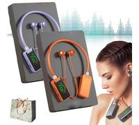 Auriculares inalámbricos con tarjeta de sonido en vivo, auriculares Bluetooth inalámbricos impermeables con banda para el cuello con pantalla, auriculares con tarjeta de sonido, tarjeta de sonido,