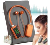 Auriculares inalámbricos con tarjeta de sonido en vivo, impermeables, con banda para el cuello, Bluetooth, con pantalla, auriculares con tarjeta de sonido, tarjeta de sonido, transmisión en vivo y