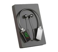 Auriculares inalámbricos con tarjeta de sonido en vivo, tarjeta de sonido inalámbrica, transmisión en vivo y edición de audio, auriculares Bluetooth inalámbricos impermeables con pantalla