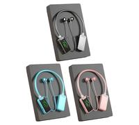 Auriculares inalámbricos con tarjeta de sonido en vivo, tarjeta de sonido inalámbrica, transmisión en vivo y edición de audio, auriculares Bluetooth inalámbricos impermeables con pantalla