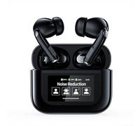 Auriculares inalámbricos convenientemente diseñados que soportan la interpretación inmediata del idioma en muchas lenguas (negro)
