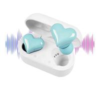 Auriculares Inalámbricos Corazón - Cancelación Ruido 5.3, Impermeable IPX | Sonido Estéreo HiFi, Control Táctil LED | Cascos In-Ear Monos, Mujeres Chicas San Valentín Correr Entrenamiento