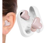 Auriculares Inalámbricos Corazón - Cancelación Ruido 5.3, Impermeable IPX | Sonido Estéreo HiFi, Control Táctil LED | Cascos In-Ear Monos, Mujeres Chicas San Valentín Correr Entrenamiento