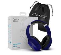 Auriculares Inalámbricos de Diadema Flux’S, Cascos Bluetooth 5.0, HiFi, Plegables, Micrófono Incorporado, Micro SD MP3 y Radio FM, para iPhone/Android/Samsung/Tablet/TV (Azul)