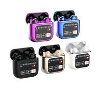 Auriculares Inalámbricos de Grafeno con Pantalla Táctil, Auriculares, Sonido Claro para Entusiastas del Fitness (Blue)