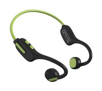Auriculares inalámbricos de oído abierto para niños, Bluetooth 5.3 de conducción con micrófono, ultraligeros, IPX5 impermeables (verde)