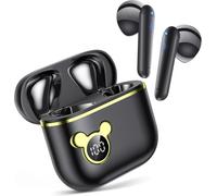 Auriculares inalámbricos deportivos Bluetooth 2026, auriculares estéreo con micrófono ENC, auriculares intraurales inalámbricos con pantalla LED dual, tiempo de reproducción de 48 horas, auriculares