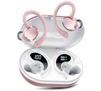 Auriculares Inalambricos Deportivos, Bluetooth 5.4 con HD Micrófono HiFi Estéreo Pantalla LED, 68H de Reproducción con Cancelacion Ruido ENC, IP7 Impermeable Cascos Inalambricos, Ajuste Cómodo