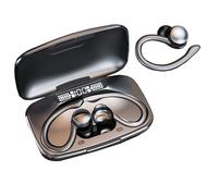 Auriculares inalámbricos deportivos Bluetooth Auriculares LED Power Display Carga Caja estéreo Auriculares de Bajo con Auriculares para Ejercicio, Conducir, Caminar y Correr