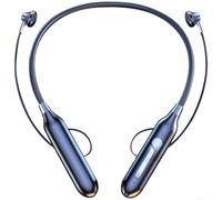 Auriculares inalámbricos deportivos estilo banda para el cuello con reducción de ruido de llamada de IA, graves profundos para ejercicio al aire libre, maratón, ajuste ergonómico