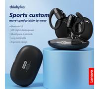 Auriculares inalámbricos deportivos Lenovo XT80 originales con micrófonos, pantalla LED de alimentación, sonido estéreo de alta fidelidad, auriculares Bluetooth 5,3 TWS Negro