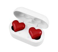 Auriculares Inalámbricos En Forma De Corazón: Sonido Estéreo Envolvente, Auriculares 5.3 Con Diseño De Amor Rojo, Dispositivo De Audio Con Control Táctil De Tiempo De Reproducción