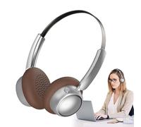 Auriculares inalámbricos en la oreja - Auriculares metálicos con cancelación de ruido, audio cómodo | 9.25x8.46x2,95 pulgadas Uso todo el día para el gimnasio, los desplazamientos, la carrera, el