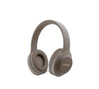 Auriculares inalámbricos Guess con logotipo dorado clásico Marrón - GUBHV21SFGSW