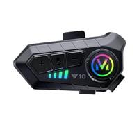 Auriculares inalámbricos impermeables para casco de motocicleta, reducción de ruido inteligente, 5.1 x 4 x 2.36 pulgadas, batería de larga duración, ideal para equitación, turismo, uso al aire libre