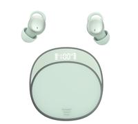Auriculares inalámbricos IPX5 resistentes al agua con micrófonos duales, ideales para dormir, meditar, viajar en avión y practicar deportes. Verde.