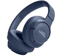 JBL Auriculares Tune 720 BT, inálambricos por Bluetooth, 76 horas de reproducción con JBL Pure Bass, plegables, azul