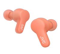 Auriculares Inalámbricos JVC Gumy con Bluetooth 5.3 - Auriculares True Wireless con Recubrimiento Elástico, 24 Horas de Batería, 3 Modos de Sonido, Resistencia a Salpicaduras iPX4, HA-Z77T-P (Rosa)