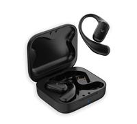 Auriculares inalámbricos KSIX Cosmos, Open Ear, Autonomía 6+18h, Control táctil, Llamadas, Asistentes de Voz, Negro