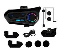 Auriculares inalámbricos para casco de motocicleta, IPX6, impermeables, para cascos de media cara, equipo de audio para ciclismo al aire libre con carga rápida tipo C, accesorio de conducción con