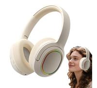 Auriculares Inalámbricos para Computadora | Auricular Inalámbrico para PC,Auriculares Ligeros Supraaurales con Ajuste Ergonómico para Teléfono, Móvil, Juegos, Gimnasio, Hogar y Playa