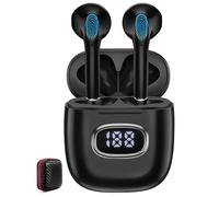Auriculares inalámbricos para iPhone 17 Pro Air 16e 15 14 píxeles 9a 10Pro, auriculares in-ear inalámbricos Bluetooth 5.3 con indicador LED 50 horas USB C auriculares con micrófono ENC para Galaxy A17