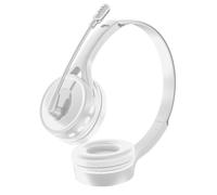Auriculares inalámbricos para juegos, modernos, ligeros y cómodos, con almohadillas de espuma viscoelástica y polipiel, sonido estéreo con