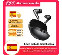 Auriculares Inalámbricos QCY BH25HT20A - Audífonos con Cancelación de Ruido Adaptativa de -50dB, Melobuds N20, Bluetooth 6.0, Llamadas HD, Auriculares con Controladores de 13mm y 6 Micrófonos BLACK