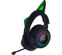 Auriculares Inalámbricos Razer Kraken Kitty V3 Pro inalámbricos HyperSpeed RGB con orejas de gato, micrófono y THX Spatial Audio negros