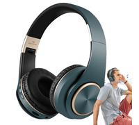 Auriculares inalámbricos recargables, auriculares estéreo con cancelación de ruido, auriculares sobre la oreja para jugar, vida cotidiana, escuchar música