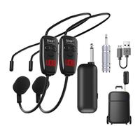 Auriculares inalámbricos recargables - Micrófono portátil con montaje en cabeza, receptor de audio, entrenamiento en el aula | Micrófonos manos libres para profesores, oradores, conductores