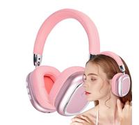 Auriculares inalámbricos sobre la oreja, micrófono integrado, cómodos, acolchados, con aislamiento de ruido, dispositivo de música portátil, auriculares inalámbricos sobre la oreja | Traducción