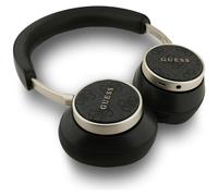 Auriculares inalámbricos supraurales Guess 4G con logotipo clásico y Bluetooth, color negro - GUBHC15P4MRSCK