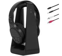 Auriculares Inalámbricos TV para Personas Mayores con Botones Grandes, Base Transmisora RF 2.4GHz (Salidas Óptica Digital/RCA/AUX), Bluetooth Over-Ear con 3 Modos EQ, Alcance 30m Sin Retardo de Audio