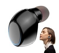 Auriculares inalámbricos verdaderos - Auriculares Invisibles con reducción de ruido para oreja izquierda/derecha, emparejamiento rápido, batería de larga duración, auriculares ergonómicos y pequeños