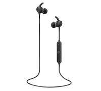 Auriculares inalámbricos y ergonómicos con conexión Bluetooth 4.1 - Micrófono y control de volumen integrado. Color negro y gris.