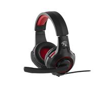 Auriculares INCA Preo 125085402 con cable Jack Gaming retroiluminados negro y rojo