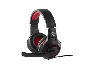 Auriculares INCA Preo 125085402 con cable Jack Gaming retroiluminados negro y rojo