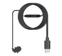 Auriculares individuales con auricular mono con cable, calidad de llamada de voz clara con auriculares de silicona manos libres, cable resistente y gratuito, ideal para llamadas en el lugar de trabajo